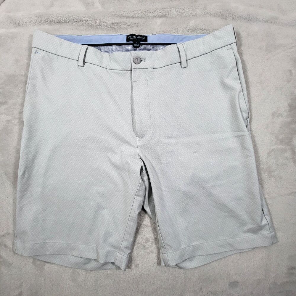 Peter Millar Crown Crafted Surge Performance Shorts Mens 35 Gray